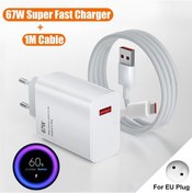 Resim 67w Hızlı Eu Cable Şarj Cihazı 1 M 