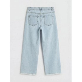 Resim LC Waikiki Lcw Kids Mavi Wideleg Kız Çocuk Jean Pantolon 