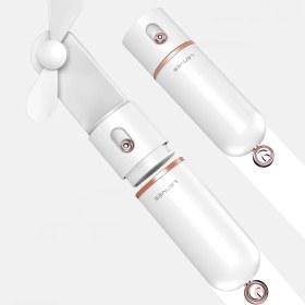 Resim Lenyes LHF12 Powerbank Özellikli 3 Kademeli Portatif Soğutucu El Fanı Beyaz 