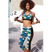 Resim Yeni Inci Desenli (Yoga-Fitness-Pilates-Koşu) Sporcu Tayt Alt Üst Takım 