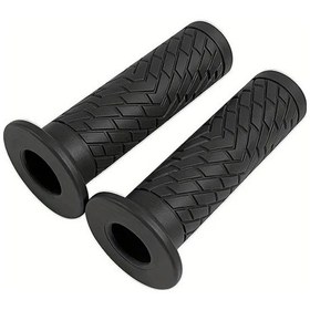 Resim Hightower Evrensel 22mm Koyu Gri Motosiklet Tutma Sapı Kaymaz Kauçuk Grip 