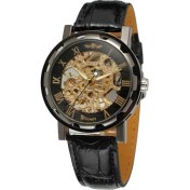 Resim Hanyang 01 T-Wınner Izle Dairesel Içi Boş Mekanik Saat Erkek Saati Siyah Kayış Bilek Izle Gümüş Çelik Kayış Mekanik Saat (Yurt Dışından) 