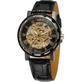 Resim Hanyang 01 T-Wınner Izle Dairesel Içi Boş Mekanik Saat Erkek Saati Siyah Kayış Bilek Izle Gümüş Çelik Kayış Mekanik Saat (Yurt Dışından) 