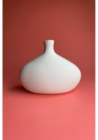 Resim Livya Vazo Seramik Bisküvi R23639 Büyük - 