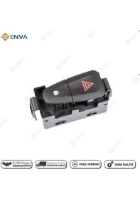 Resim Renault Megane 3 - Fluence Dörtlü Sinyal Flaşör Düğmesi Anahtarı 