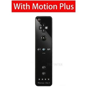 Resim Siyah Uzaktan-kablosuz Bluetooth Gamepad Dahili Motion Plus Uzaktan Kumanda Nintendo Wii Denetleyici Nunchuck İçin Uyumlu Silikon Kılıf İle Set 