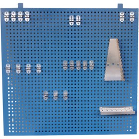 Resim VIKTEC 100 cm Delikli Metal Takım Asma Panosu (Mavi Renk) 