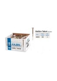 Resim Made Kalibre Dübel 8 Mm Vida Dübel Takımı 100 Adet N11.45 
