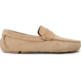 Resim Deery Erkek Hakiki Süet Bej Penny Loafer - E0920MBEJC01 