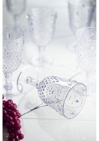 Resim Akrilik Şeffaf Tekli Kadeh & Su Meşrubat Kahve Yanı Bardağı 450ml ( Cam Değildir ) 