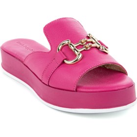 Resim Hush Puppies Asan (624219) Anatomik Taban Deri Tokalı Şık Kadın Terlik 