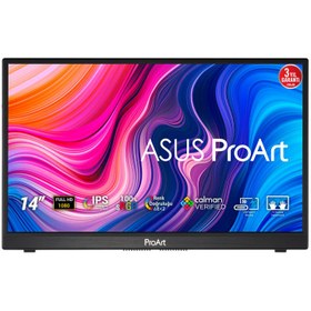 Resim ASUS PROART PA148CTV 14 TASINABILIR PROFESYONEL MONİTÖR IPS 1920x1080 5MS USB Type-C Micro-HDMI MM 3YIL 10 PARMAK DOKUNMATIK PANEL 100% SRGB EYECARE 