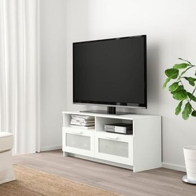 Resim Tv sehpası, beyaz, 120x53 cm 