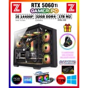 Resim Zeiron Edus X07 Intel Core I5-14400F 32GB Ram 1tb M.2 Nvme SSD 8gb Gddr7 RTX5060TI Sıvı Soğutmalı Oyuncu Bilgisayarı 