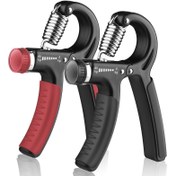 Resim 1 adet Tutma Gücü Eğitmeni, El Tutma Egzersizi Güçlendirici Ayarlanabilir Direnç 11-132 Lbs (5-60kg) ile, Ön Kol Güçlendirici, Kas Geliştirme ve Yaralanma İyileştirme için El Egzersizi 