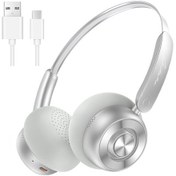 Resim Onıkuma Gt820 Kulaklık: Hafif, Gürültü Önleyici, 32mm Sürücü, Bluetooth 5.4, 65 Saat Pil Ömrü, Gümüş Renk. - Gümüş 