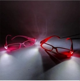 Resim Renkli Led Işikli Kitap Okuma Gözlüğü Çok Renkli 