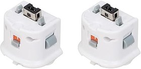Resim bangbird Motion Plus Adaptör Sensörü W/Silikon Kılıf Nintendo Wii Uzaktan Kumanda için, MotionPlus Adaptör Hızlandırıcı - 2 Adet Beyaz 