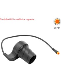 Resim Umt Elektrikli Bisiklet - E Bike Parmak Güç Kolu - Mz-47 | 3 Pin Snp Tip | Çevirmeli Tip | Rks Uyumlu 