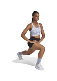 Resim Adidas Run Pkt Ms Aop Kadın Antrenman Sporcu Sütyeni Jn9694 Gri Gri 