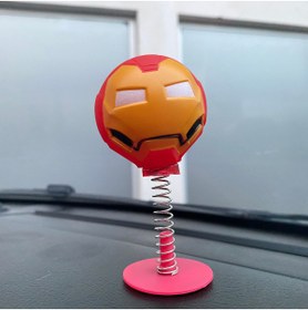 Resim Solmazlar Online Iron Man Sallanan Kafa Zıp Zıp Marvel Lisanslı 