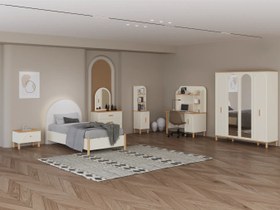 Resim New Bohem Genç Odası 4 Kapaklı Dolap 