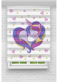 Resim Perdecizade Enxboy Mor Pony Dijital Baskılı Zebra Perde-cocuk Odası-stor Perde Tyc48332bac55164e86c47500 Renkli 