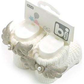 Resim Bibaby Angel Bebek Çorabı 68297 Ekru-gri 