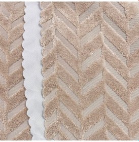 Resim Kaymaz Tabanlı Well Soft Koltuk & Çekyat Örtüsü 170 215 Cm Zigzag Desen Kamel Rengi CAMEL 