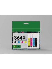 Resim Hp Photosmart Premium C410B Yazıcı Uyumlu 364XL (364) 364XL (CB324E) 4 Renk Muadil Çipli Kartuş Seti 