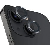 Resim M.TK Moveteck Apple iPhone 14 Uyumlu Kamera Lens Koruma Camı 3D 2 Parça Tekli Mor-Vb Renkli 