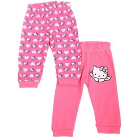 Resim OTARZSENİN Kız Bebek Pembe Hellokitty Lisanslı 2'li Pijama Alt 