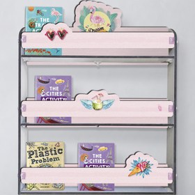Resim Popcorn Kids Flamingolar Üçlü Duvar Rafı 