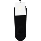 Resim Siyah Erkek Bambu Sneaker Çorap 