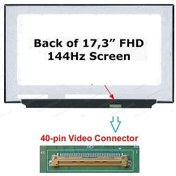 Resim NV173FHM-NX1 V8.0 Ekran Panel Full Hd 144hz UZL56 