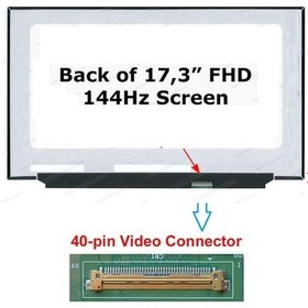 Resim NV173FHM-NX1 V8.0 Ekran Panel Full Hd 144hz UZL56 