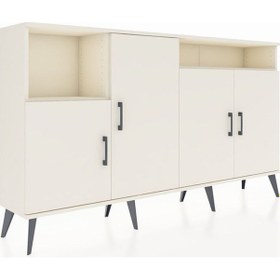 Resim Arges Konsol 5 Raflı 4 Kapaklı 176x30x99 Aytaşı-aytaşı Aytası - Aytası 