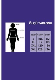 Resim Ladies First Büyük Beden 3899 Siyah - Gümüş Bluz + Bady İkili Takım 001 