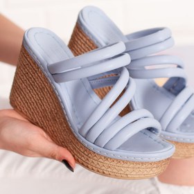 Resim derithy TENRO DOLGU TOPUKLU TERLİK-MAVİ-LZT5009 