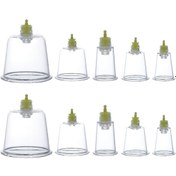 Resim Extant Hacamat Kupası Masaj Kupası 100'lü 6 CM + Vakum Pompası 