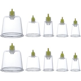 Resim Extant Hacamat Kupası Masaj Kupası 100'lü 6 CM + Vakum Pompası 