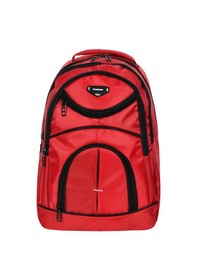 Resim Çok Amaçlı Laptop Dizüstü Bilgisayar Bölmeli Sırt Çanta Kırmızı 