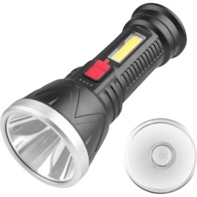 Resim Paxteks Uzun Menzilli Işıldak Şarjlı 9 LED 4 Kademeli Aydınlatma 
