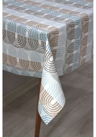 Resim Astarlı Silinebilir Pvc Muşamba Masa Örtüsü 206-a-mavi 