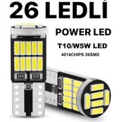 Resim Ssangyong Korando Plaka Parklar Için 26 Led T10 Beyaz Ampul 2 Adet 