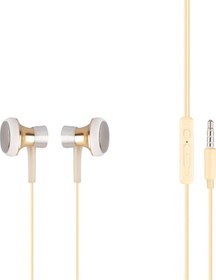 Resim MF Product Acoustic 0153 Mikrofonlu Kablolu Kulakiçi Kulaklık Gold 