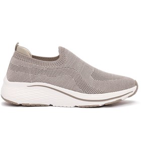 Resim Derimod Zero Kadın Bej Kalın Tabanlı Kumaş Sneaker 25SFE49536F 