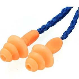 Resim Yüzücü Kulak Tıkacı 5 Adet Çam Tipi Ipli Su Geçirmez Tıkaç 