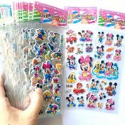 Resim 12 adet Disney Mickey Minnie 3D Balon Etiket Seti, PVC Stereo Karikatür Etiketler, Balon Etiket Hediyeleri, Cep Telefonları, Bilgisayarlar ve Saatler için Kesme ve Yapıştırma ve Dekorasyon için Uygun, Disney. 