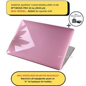 Resim MacBook Pro 16" A2141 2019 Uyumlu Pembe Kristal Koruyucu Laptop Kılıf McStorey